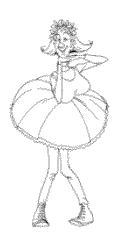 busty character-costumes clown